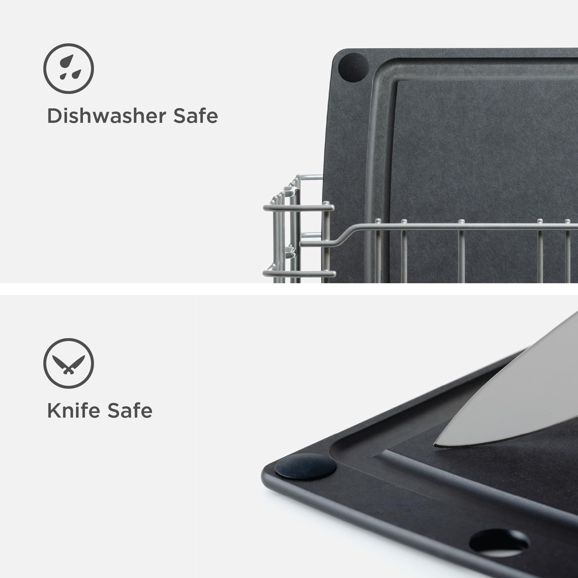 Epicurean planche Slate comparaison d'échelle montrant dimensions pratiques