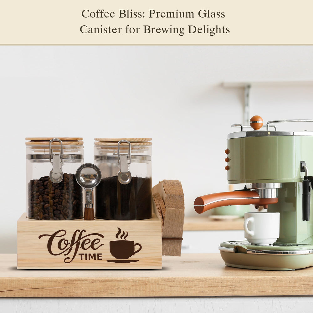 EQEY bocaux remplis de grains de café conservant arômes