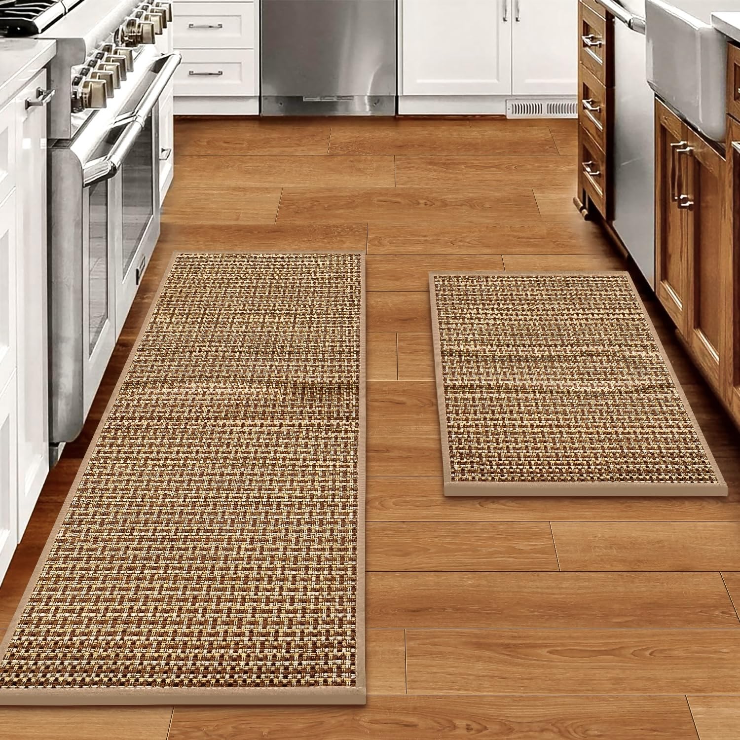 Tapis eqivei devant l'évier montrant la protection immédiate du sol