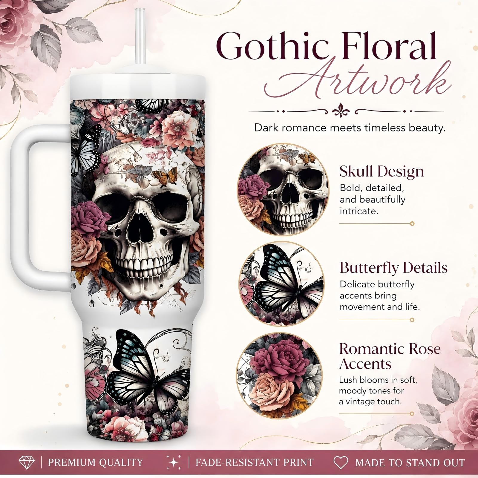 Equoza tumbler en décor Halloween, accessoire festif et fonctionnel