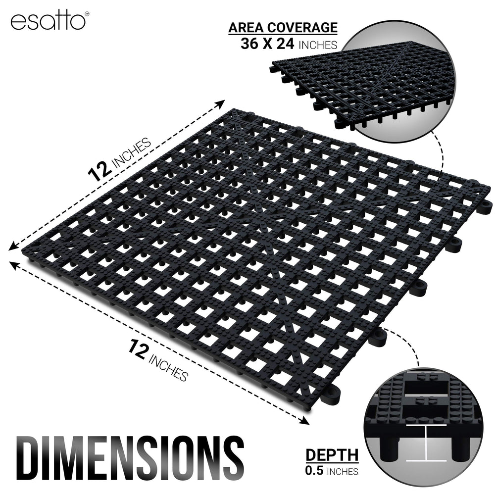 Esatto tapis en usage sur comptoir avec verres séchant et protection visible