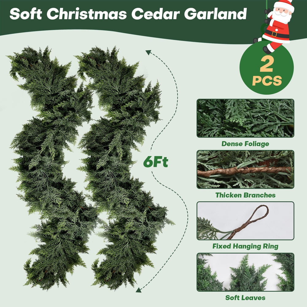Escrio guirlande cèdre éclairée LED mettant en valeur ambiance festive