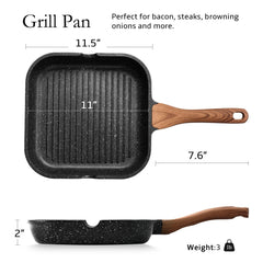 ESLITE LIFE gros plan des rainures pour marques de grill et meilleure saisie