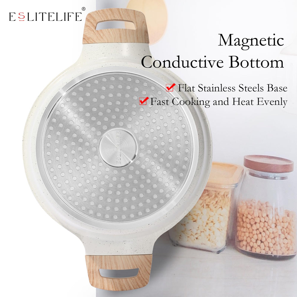ESLITE LIFE comparaison taille montrant capacité 5 qt et échelle utile