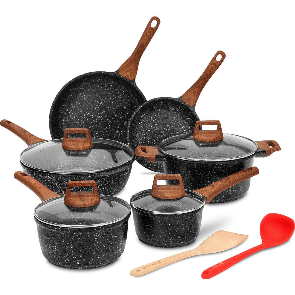 ESLITE LIFE ensemble devantures montrant les 12 pièces pour rangement pratique