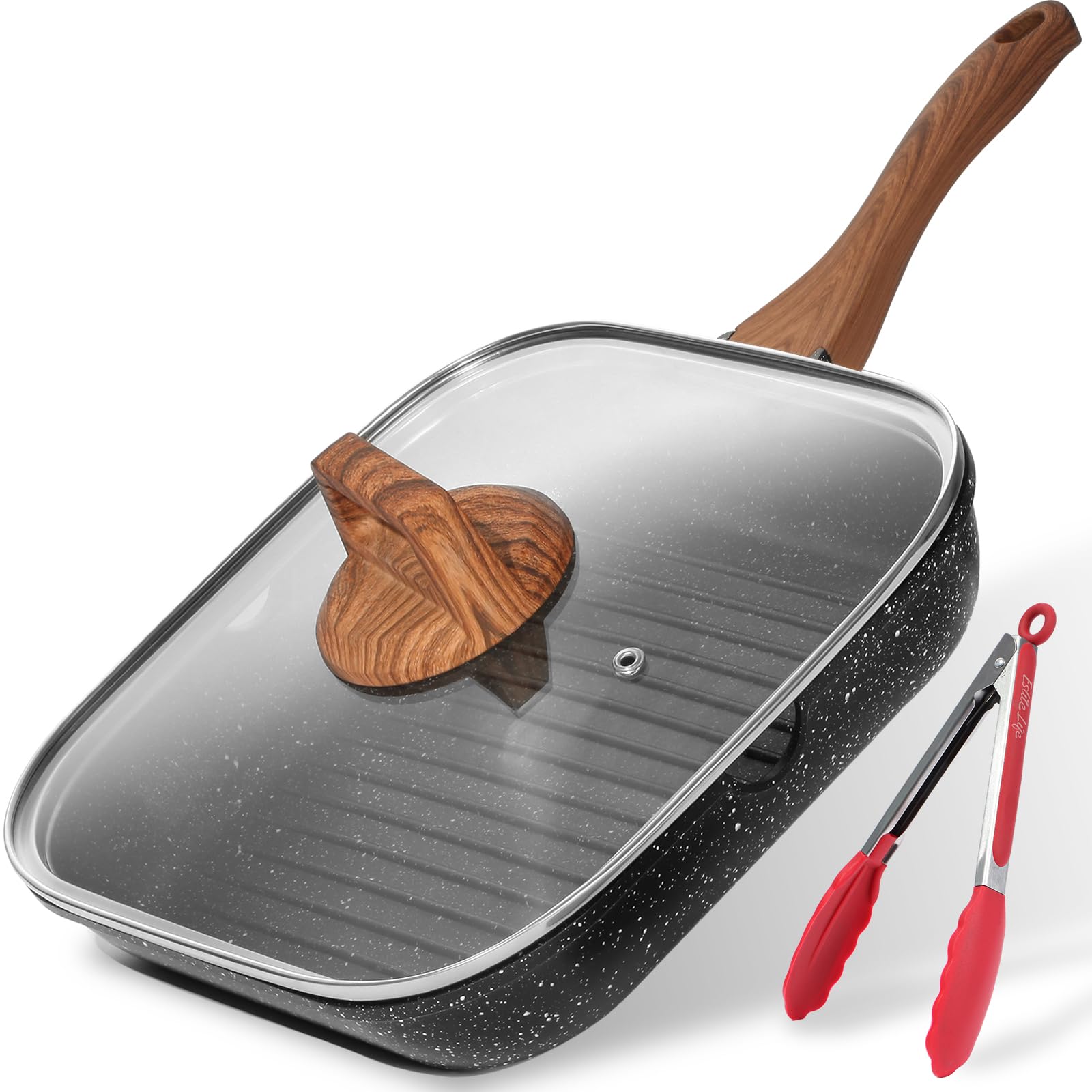 ESLITE LIFE poêle-gril face avant montrant finition et ergonomie