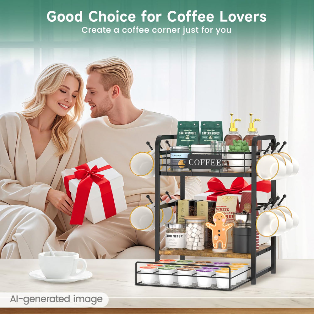 EsLuker.ly étiquette « coffee » en relief apportant touche décorative