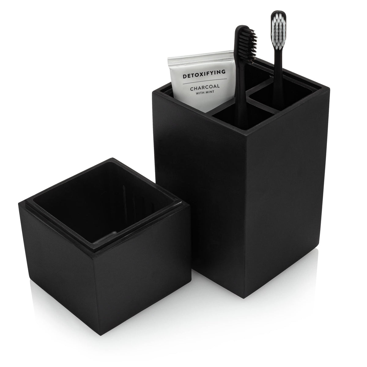 Essentra Home vue face noir mat, design élégant et finition soignée