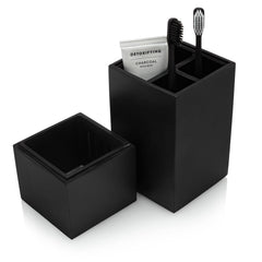 Essentra Home vue face noir mat, design élégant et finition soignée