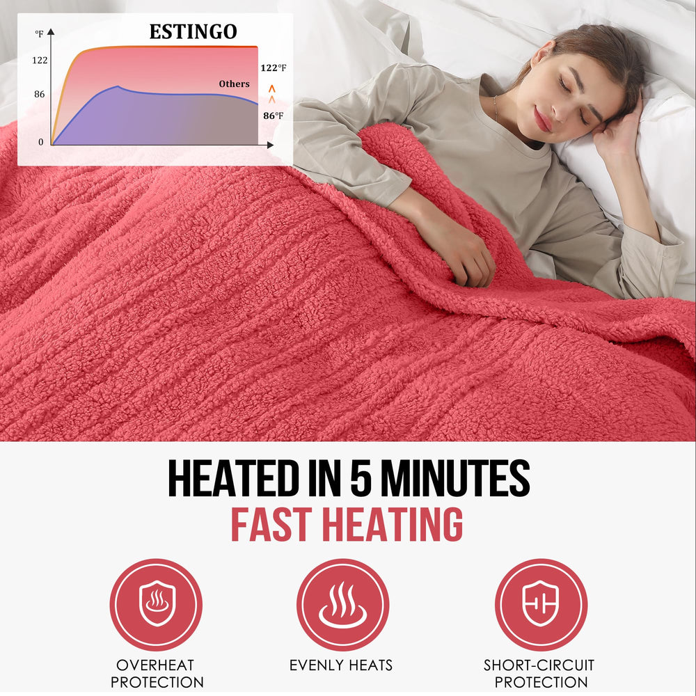 ESTINGO couverture en usage sur lit crée ambiance chaleureuse pour sommeil