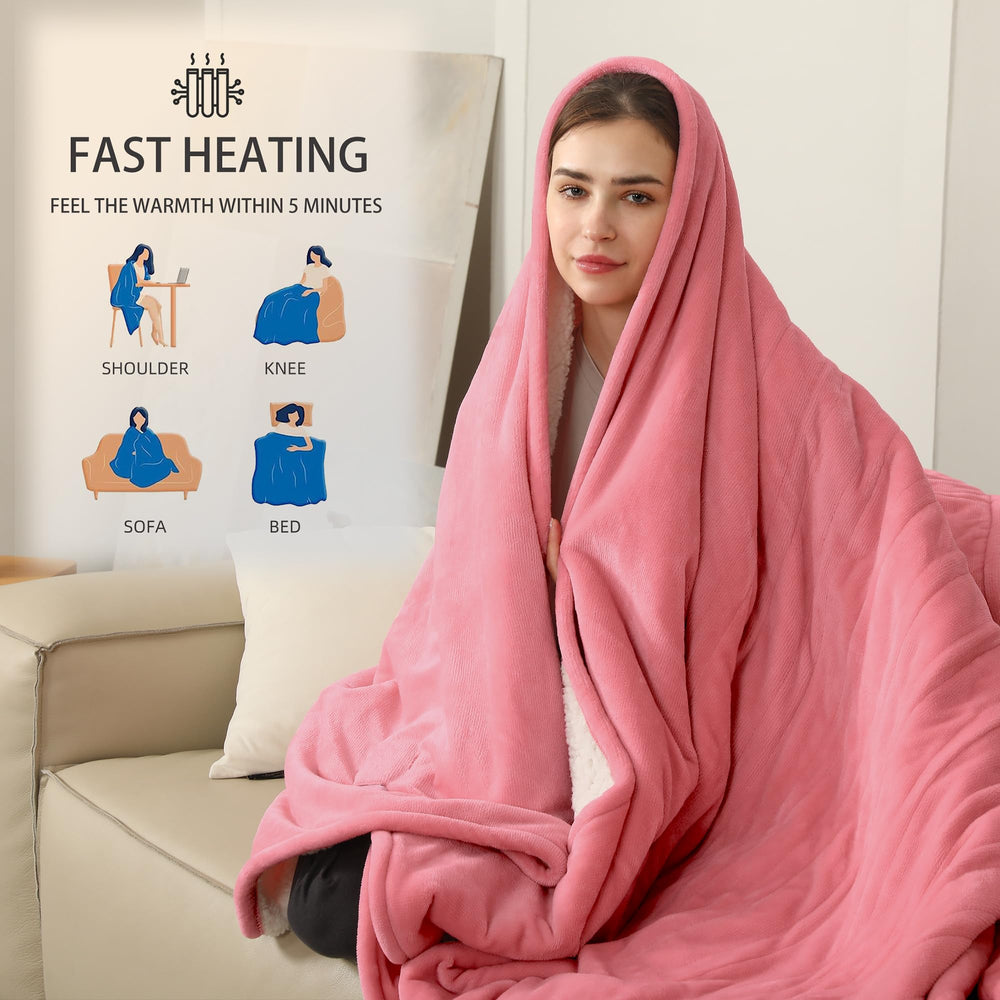 ESTINGO plaid posé sur canapé pour détente chaleureuse au salon