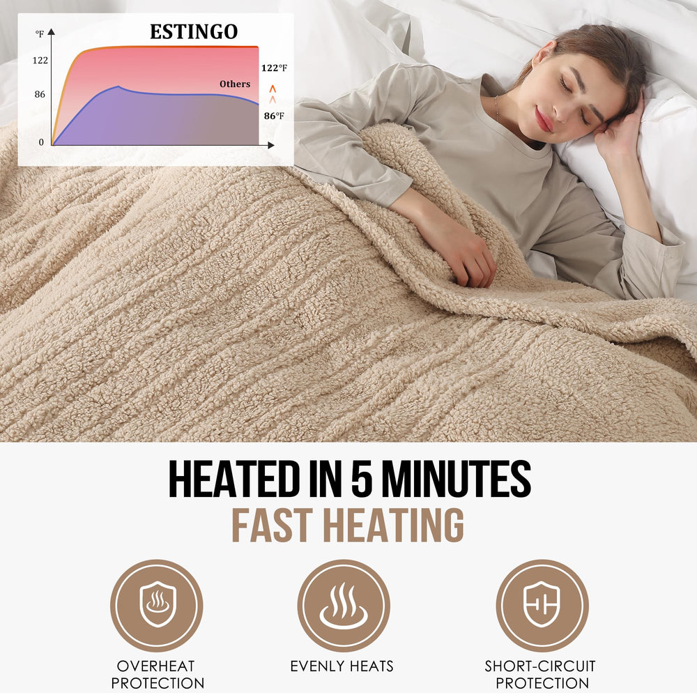 ESTINGO gros plan sherpa doublé illustrant douceur et isolation thermique