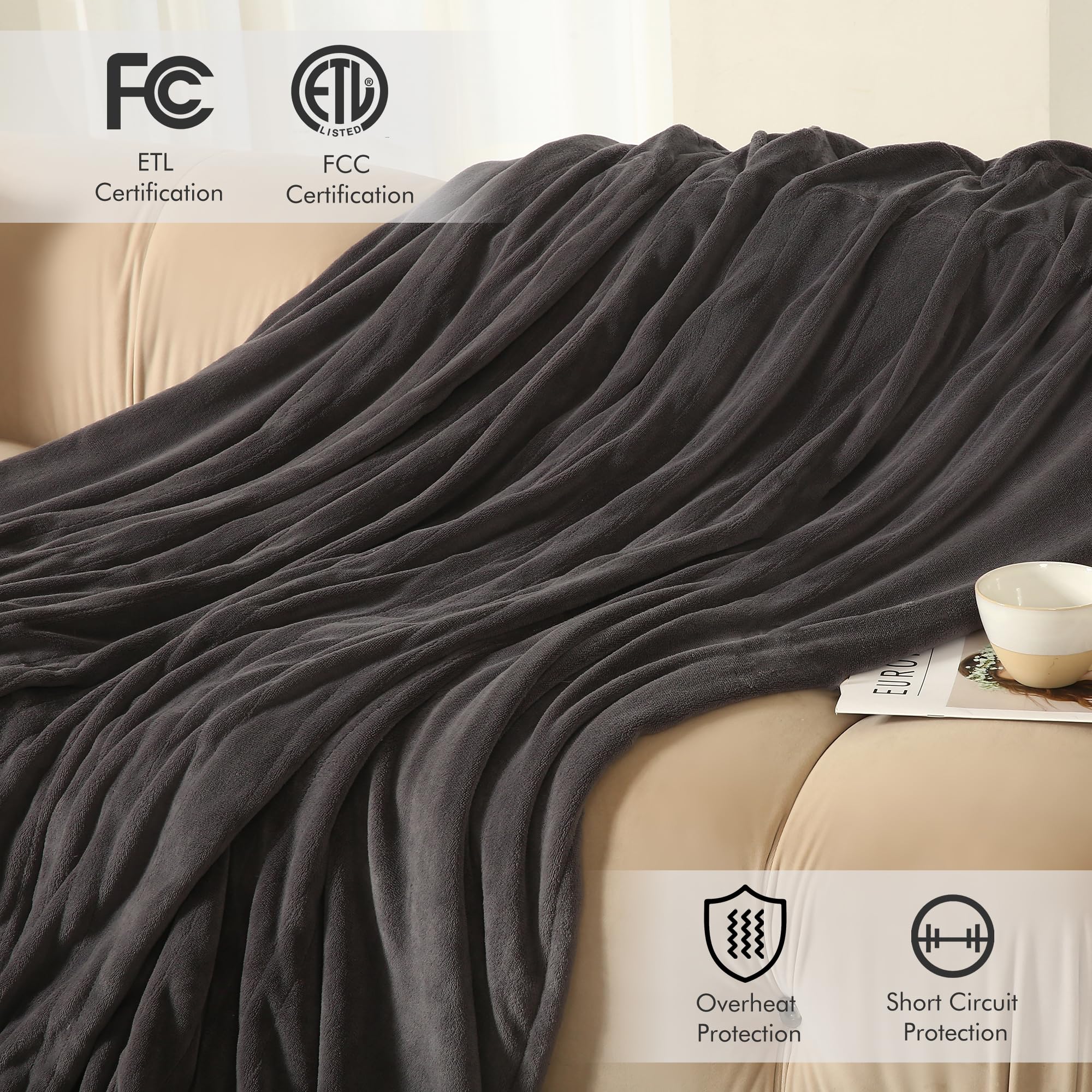 ESTINGO couverture pliée compactement pour rangement pratique et gain de place