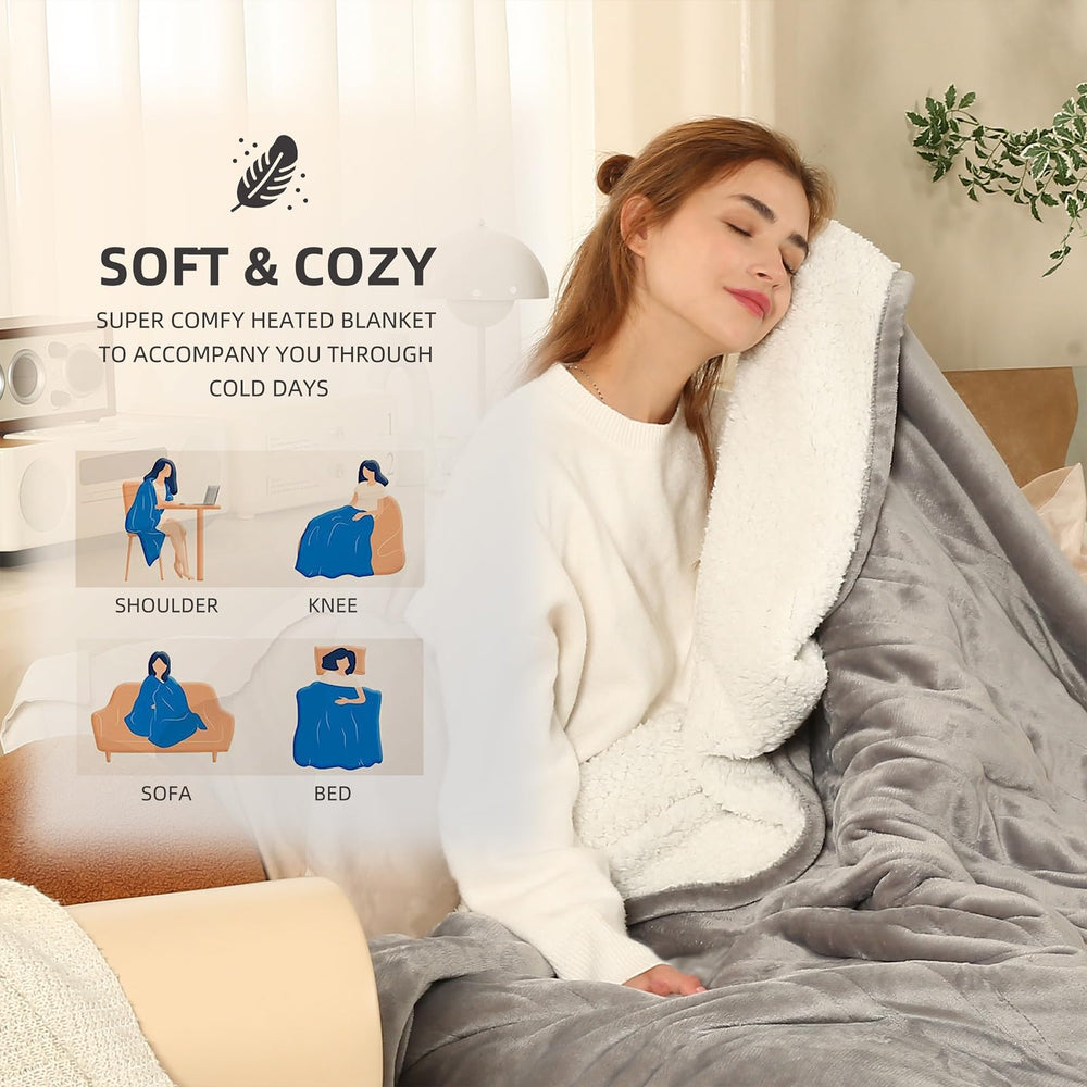 ESTINGO couverture twin sur lit pour chaleur personnelle