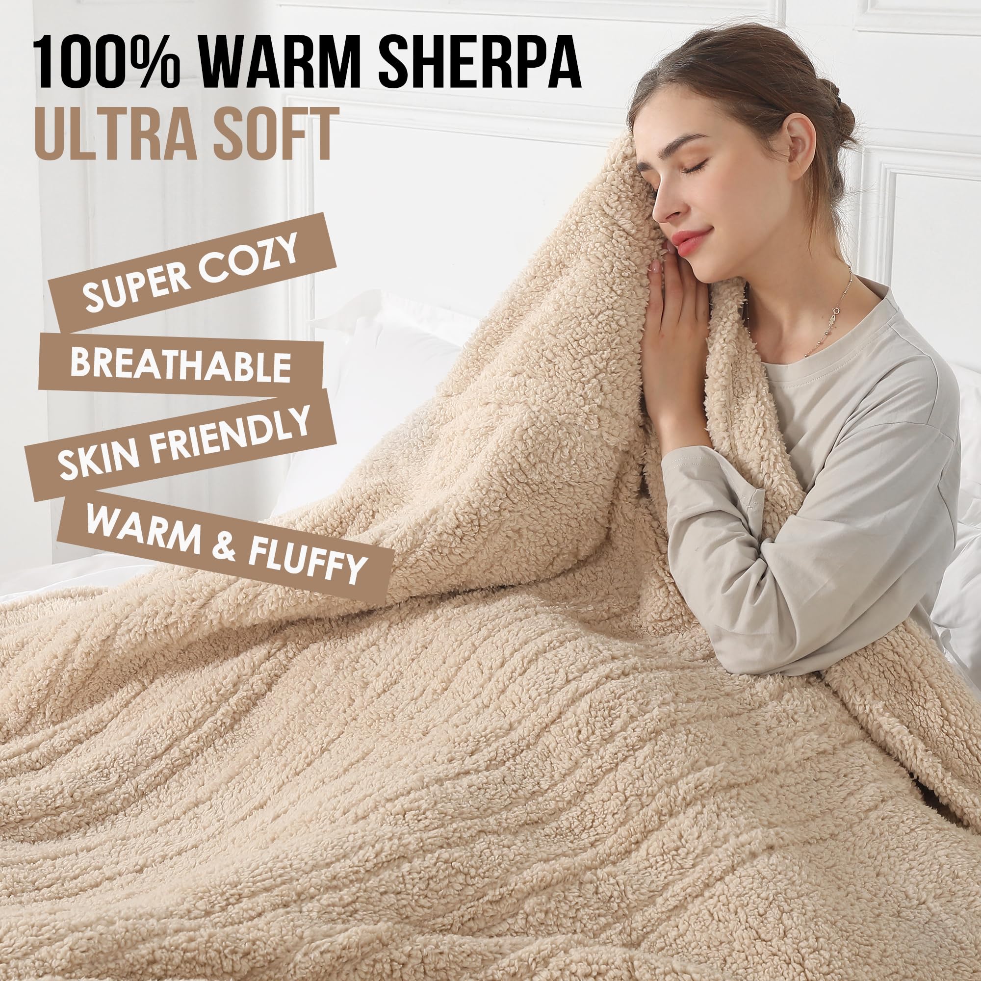 ESTINGO couverture sur lit couple créant ambiance cosy