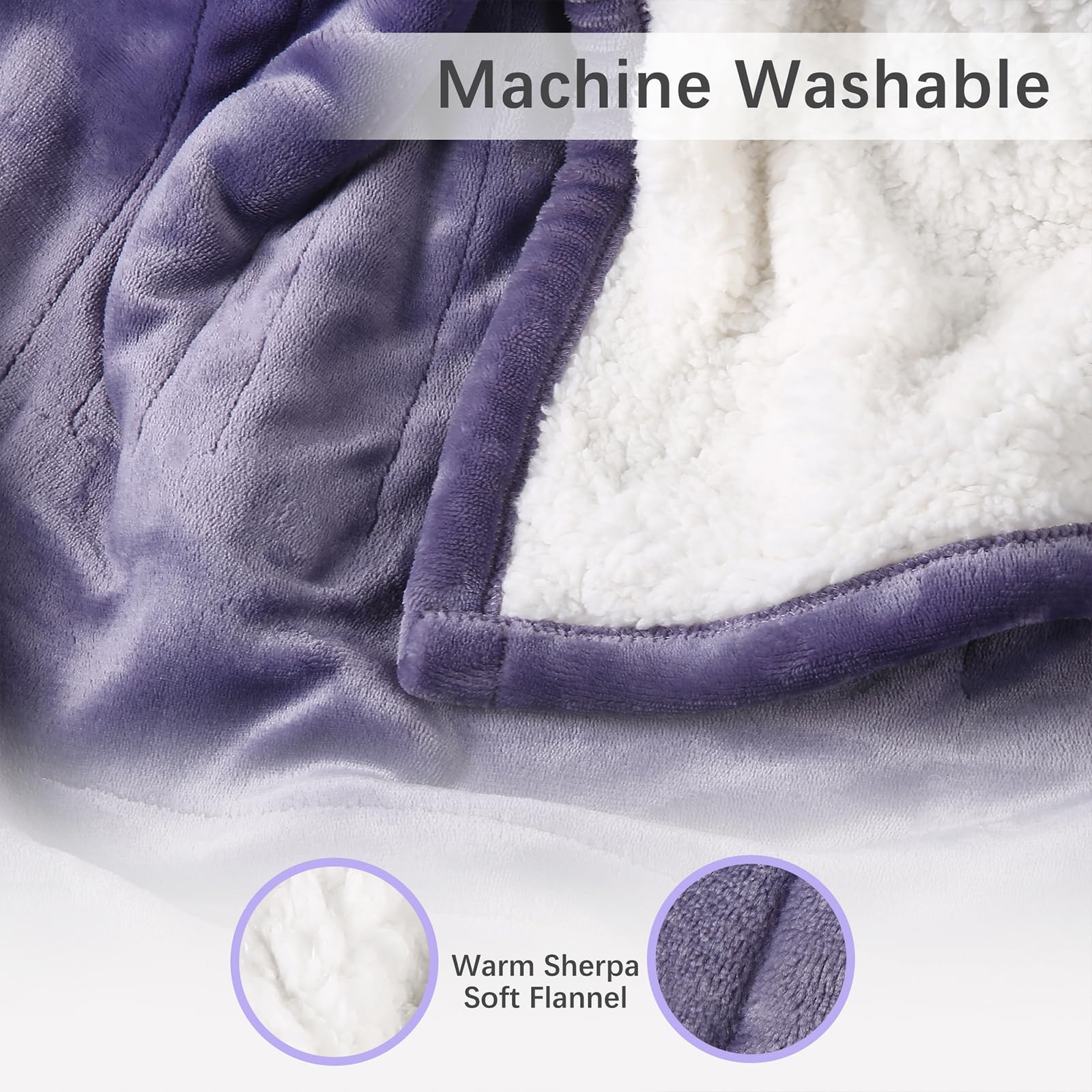 ESTINGO zoom sur la texture sherpa pour toucher moelleux et isolation thermique améliorée