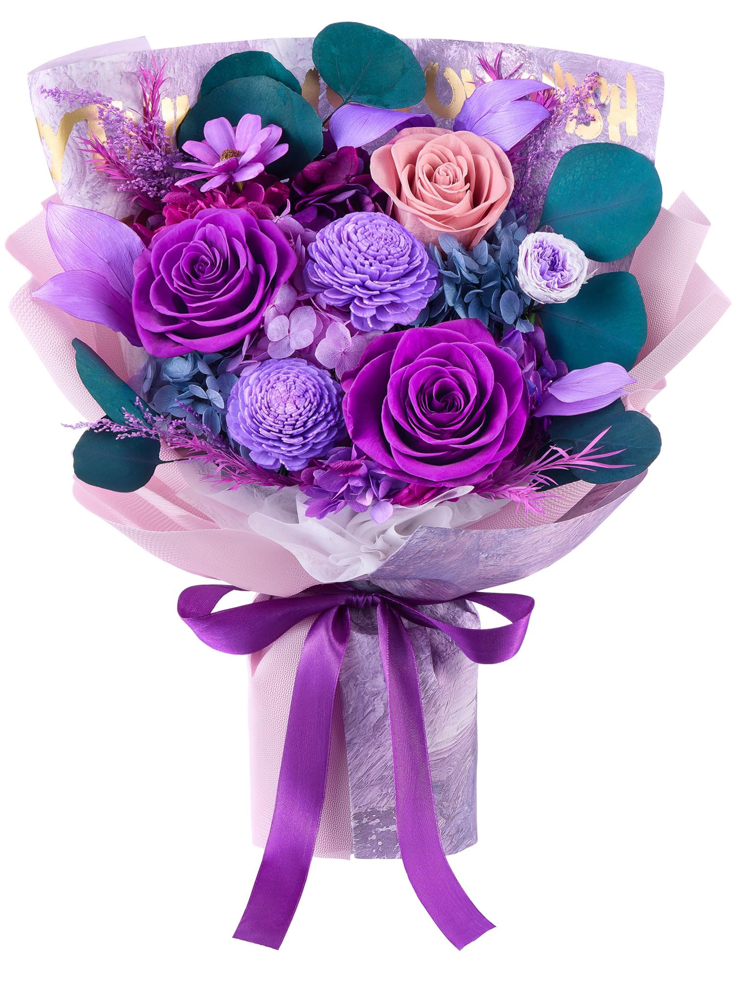 Eterfield bouquet face montrant couleurs vives et présentation élégante
