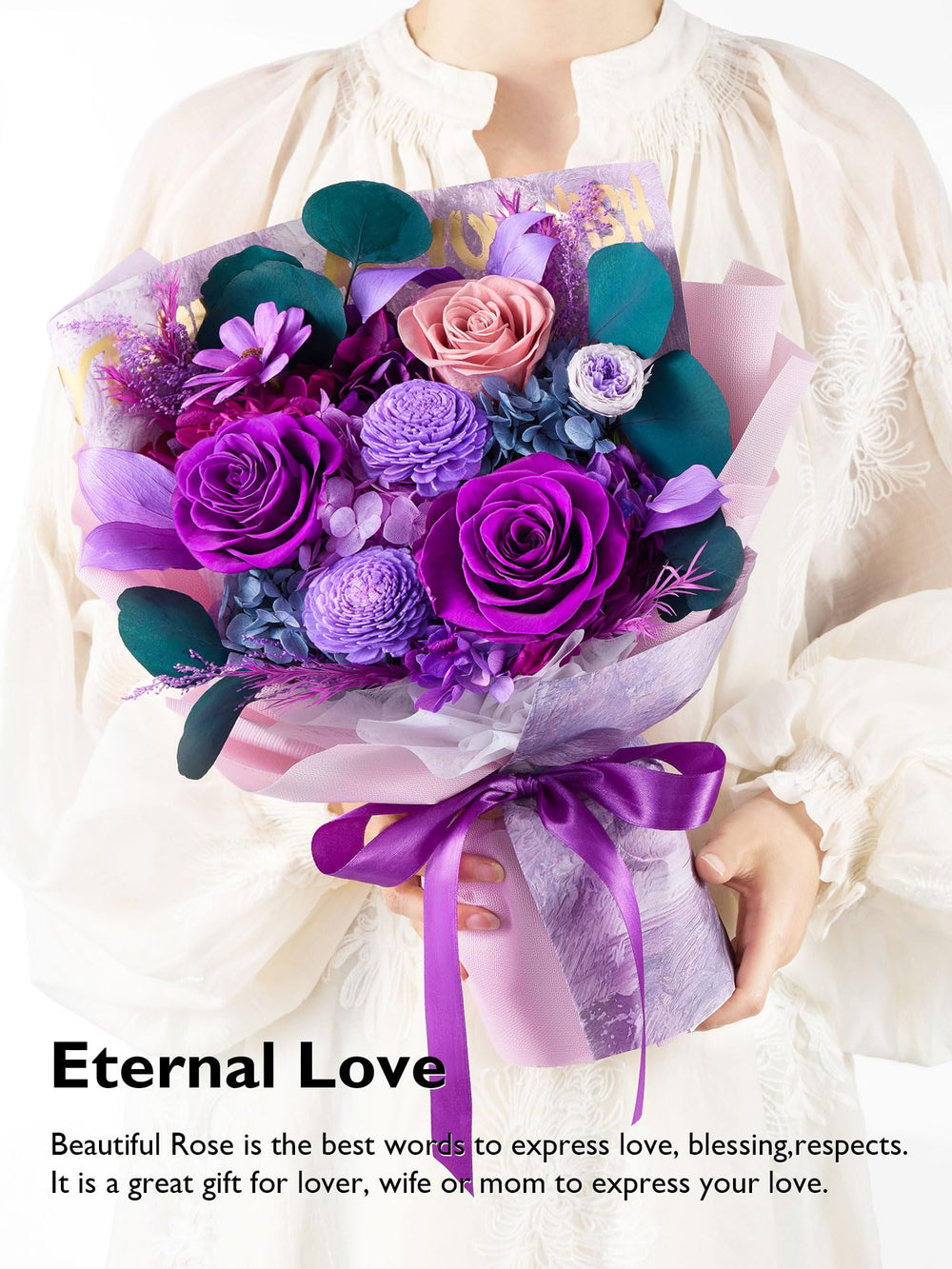 Eterfield main tenant bouquet pour visualiser prise en main pratique