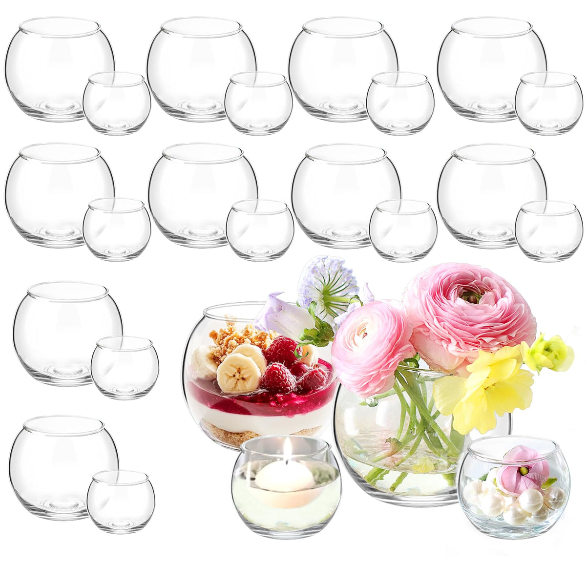 Etolies vase boule face affichant élégance et polyvalence décorative