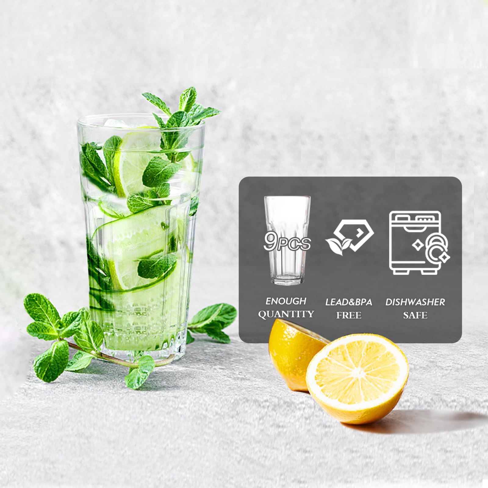Etolies verre en usage avec cocktail, maintien confortable et pratique