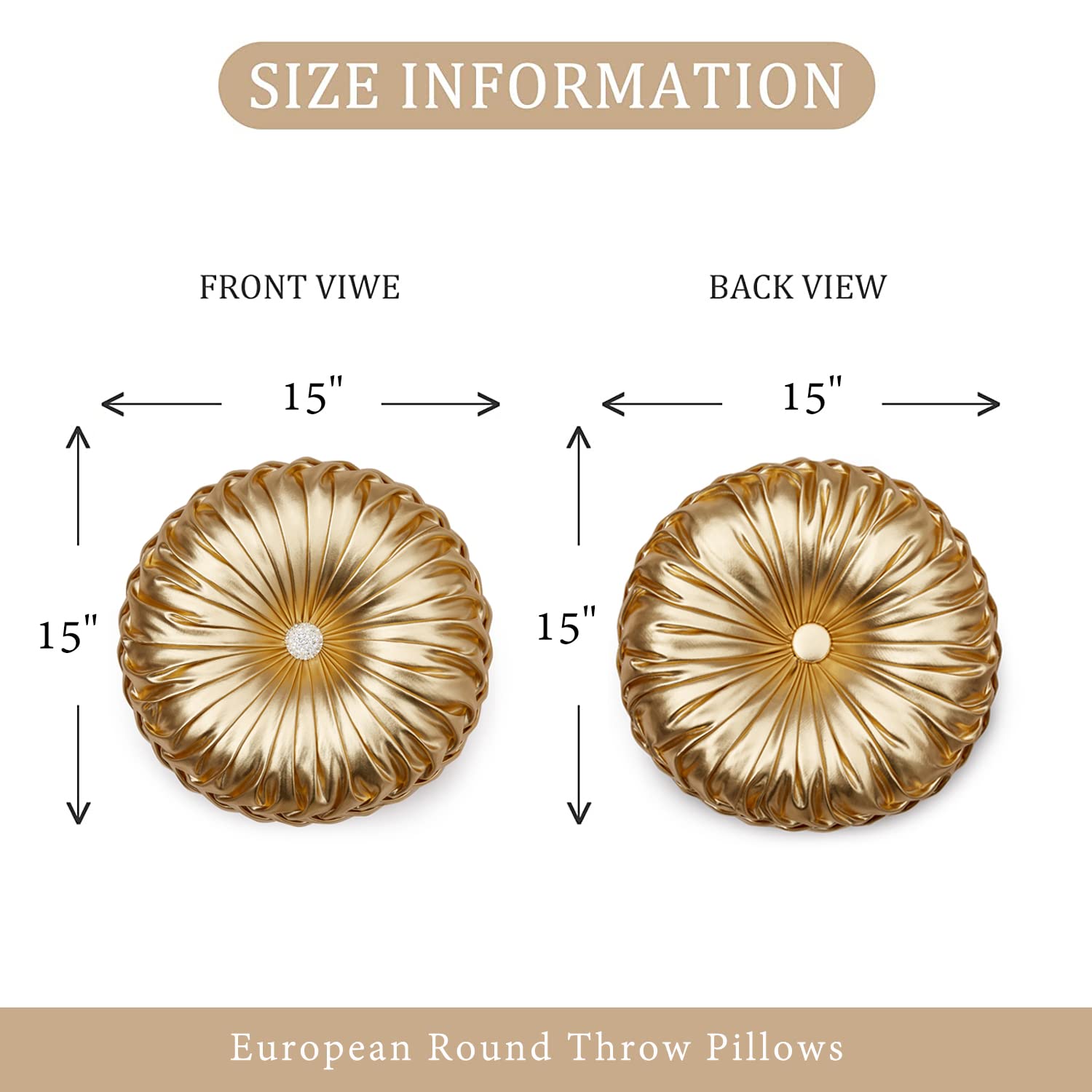 Coussin EUCIOR texture faux cuir métallique offrant lustre raffiné