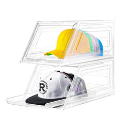 Euct face avant transparente montrant 12 casquettes, visibilité immédiate