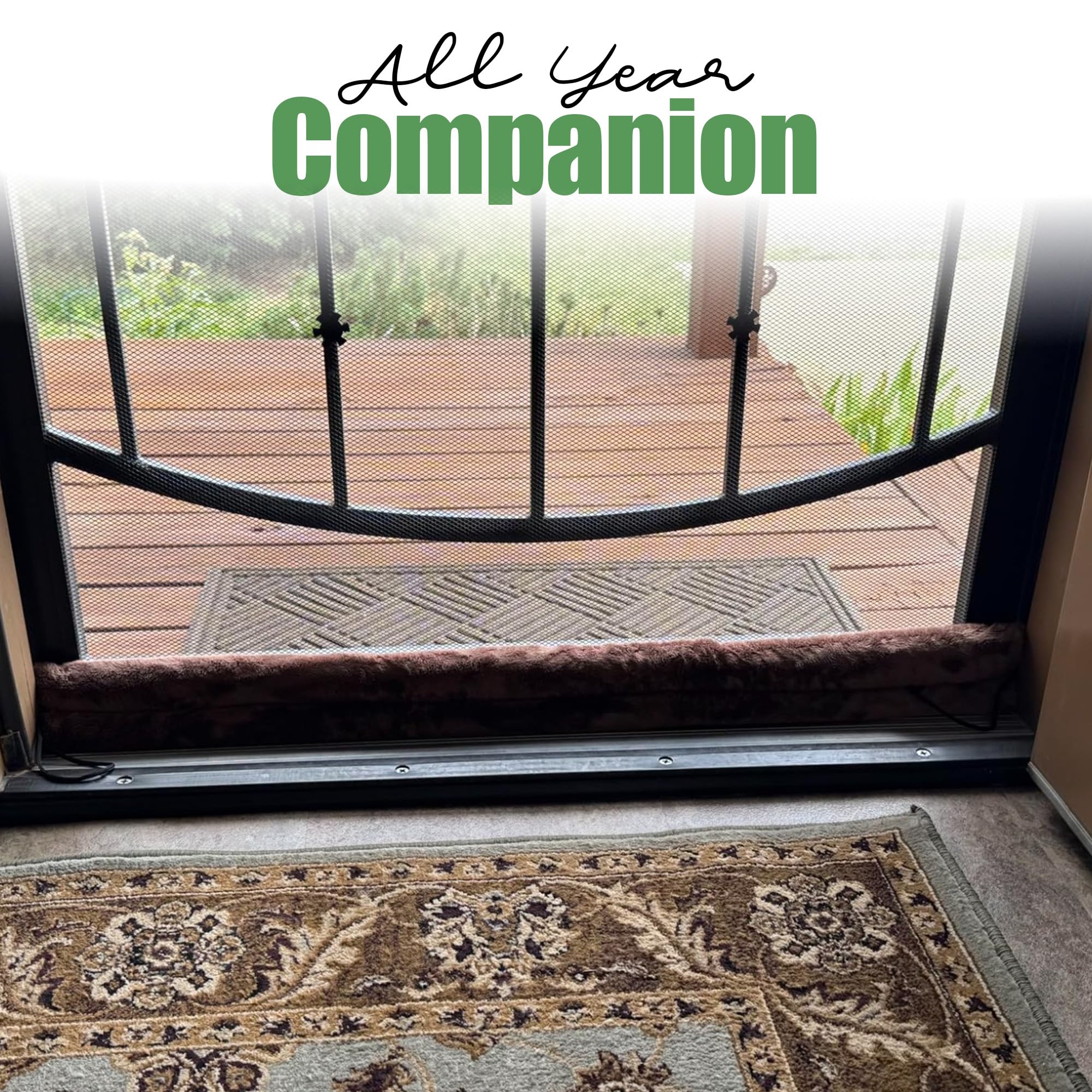 Evelots en usage sur porte de balcon montrant isolation contre air extérieur