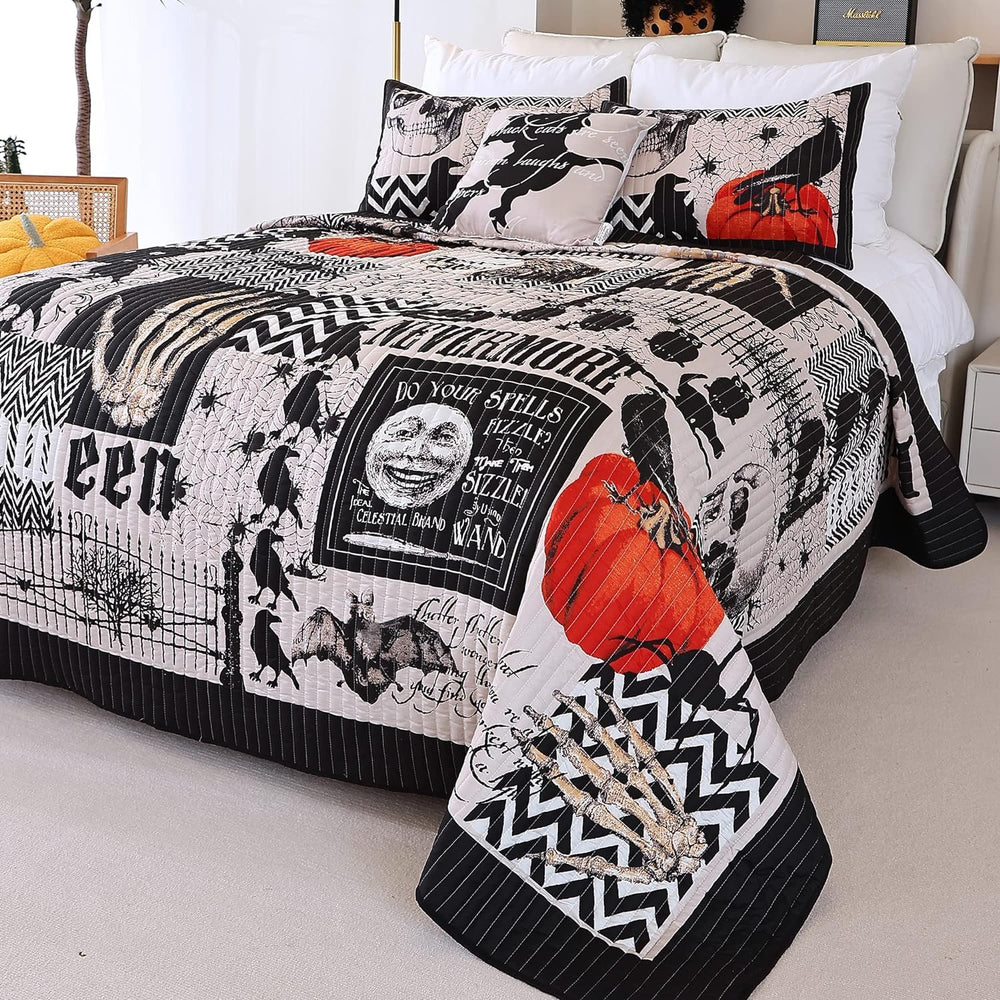 EVENHUG mise en scène chambre Halloween crée atmosphère accueillante et fun