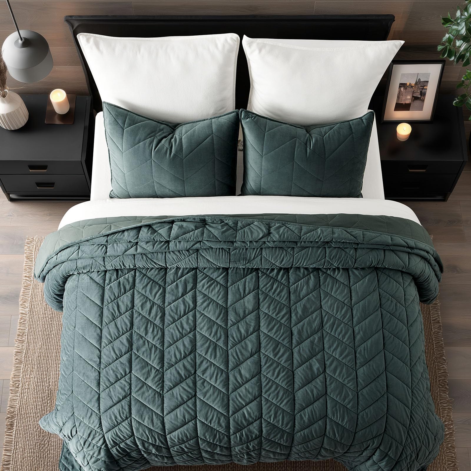 EverGrace détail matelassage chevrons apporte structure décorative