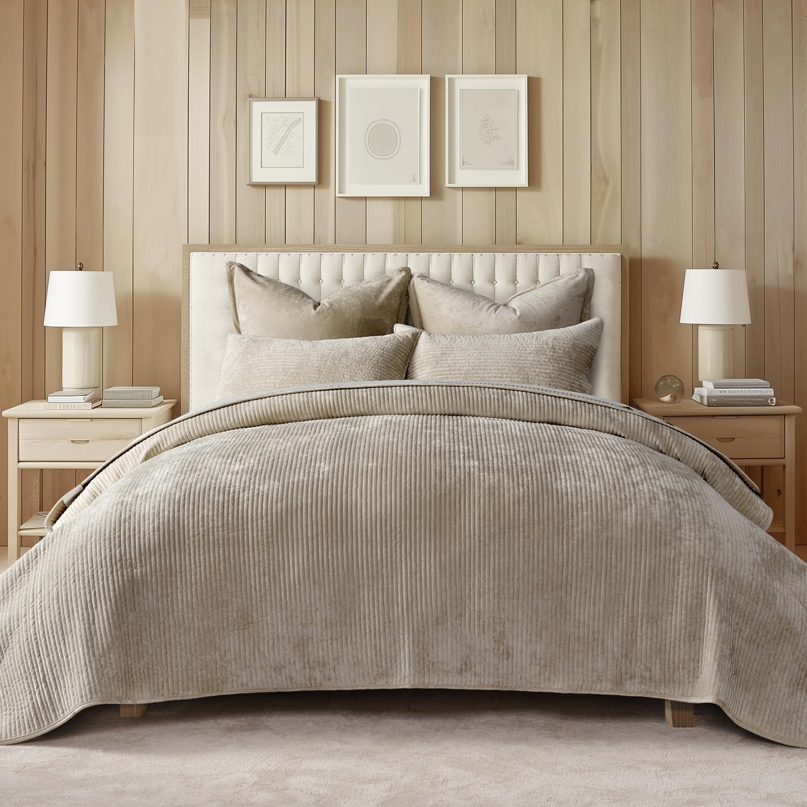 EverGrace comparaison taille King montrant couverture généreuse du lit