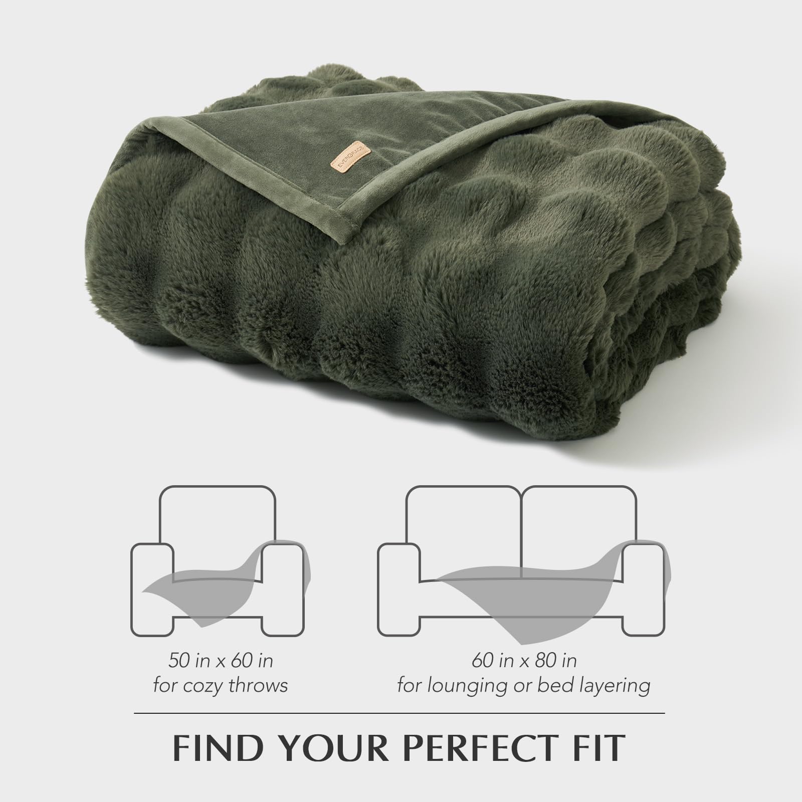 EverGrace plaid présenté en emballage cadeau prêt à offrir