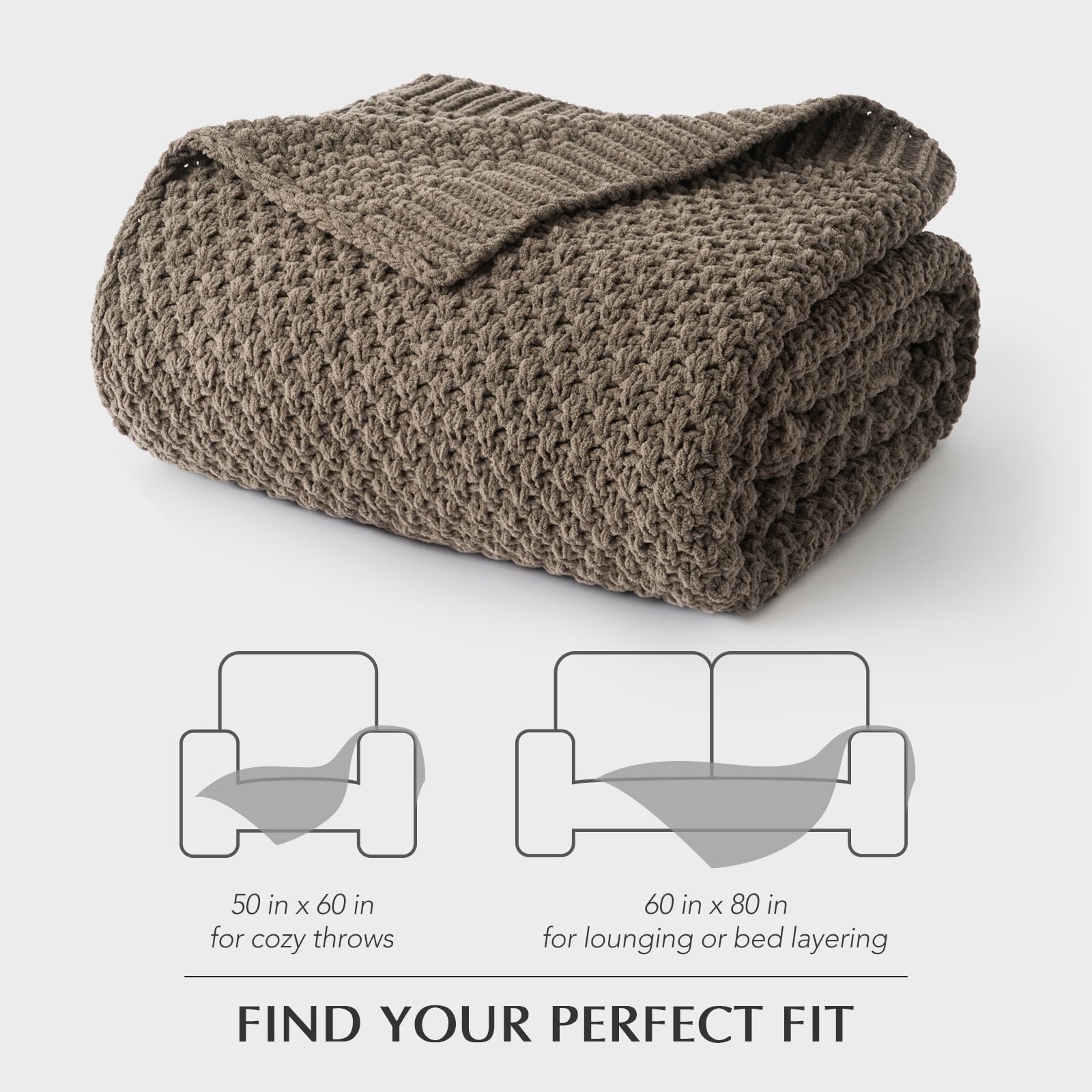 EverGrace plaid accompagné de coussins assortis montrant coordination couleur