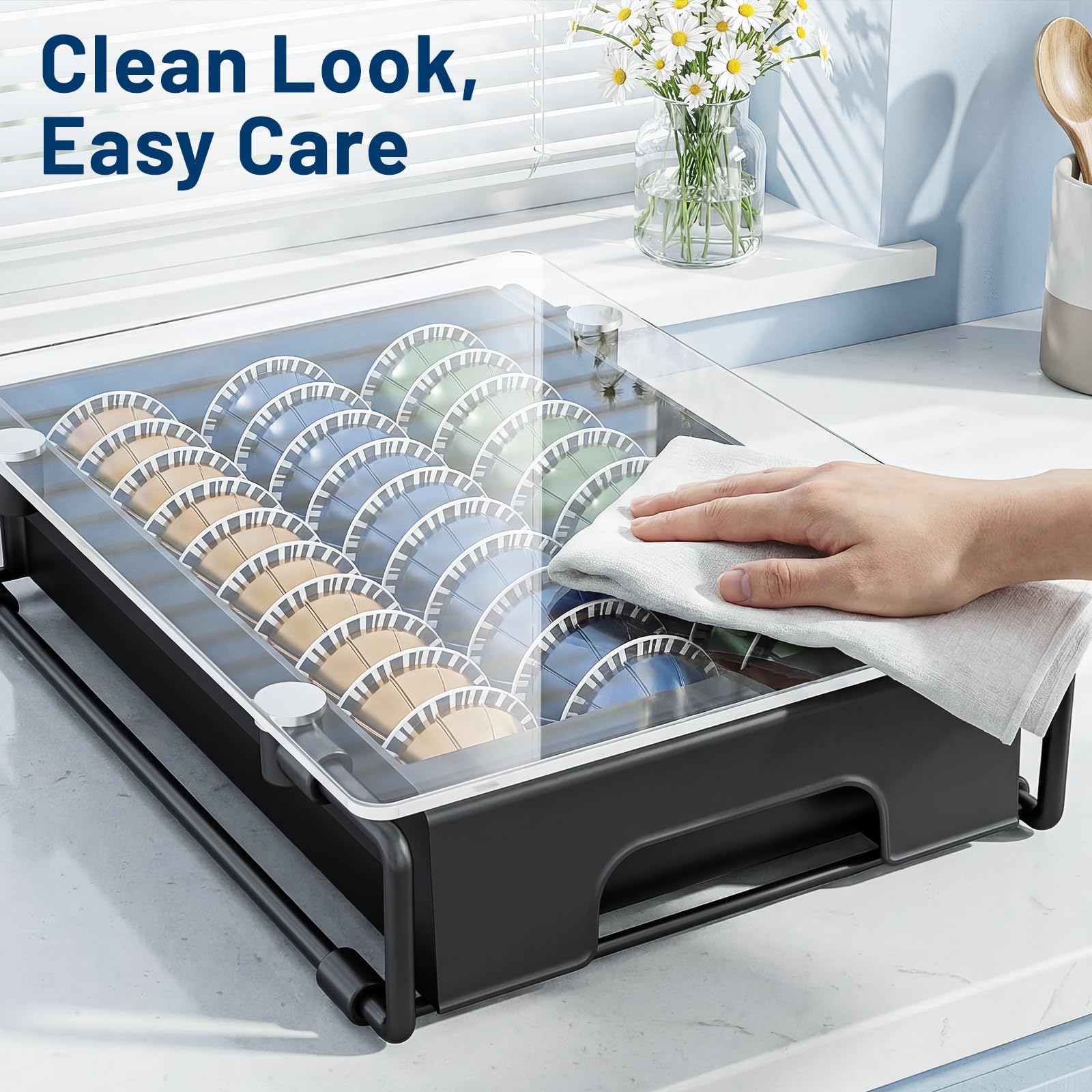 EVERIE comparaison taille avec main, dimensions compactes et maniables