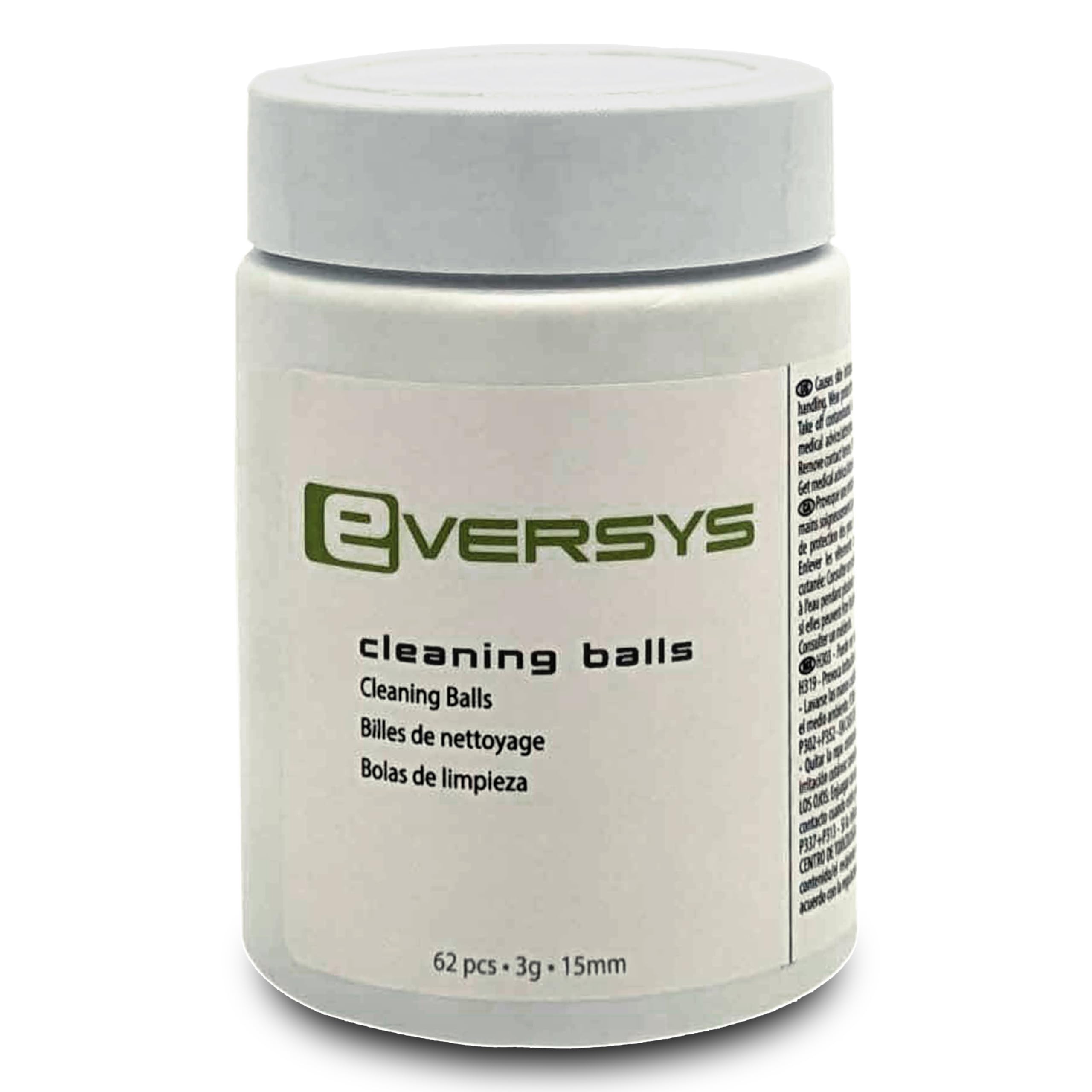 Eversys présentation du paquet de Cleaning Balls montrant l'emballage professionnel et sécurisé