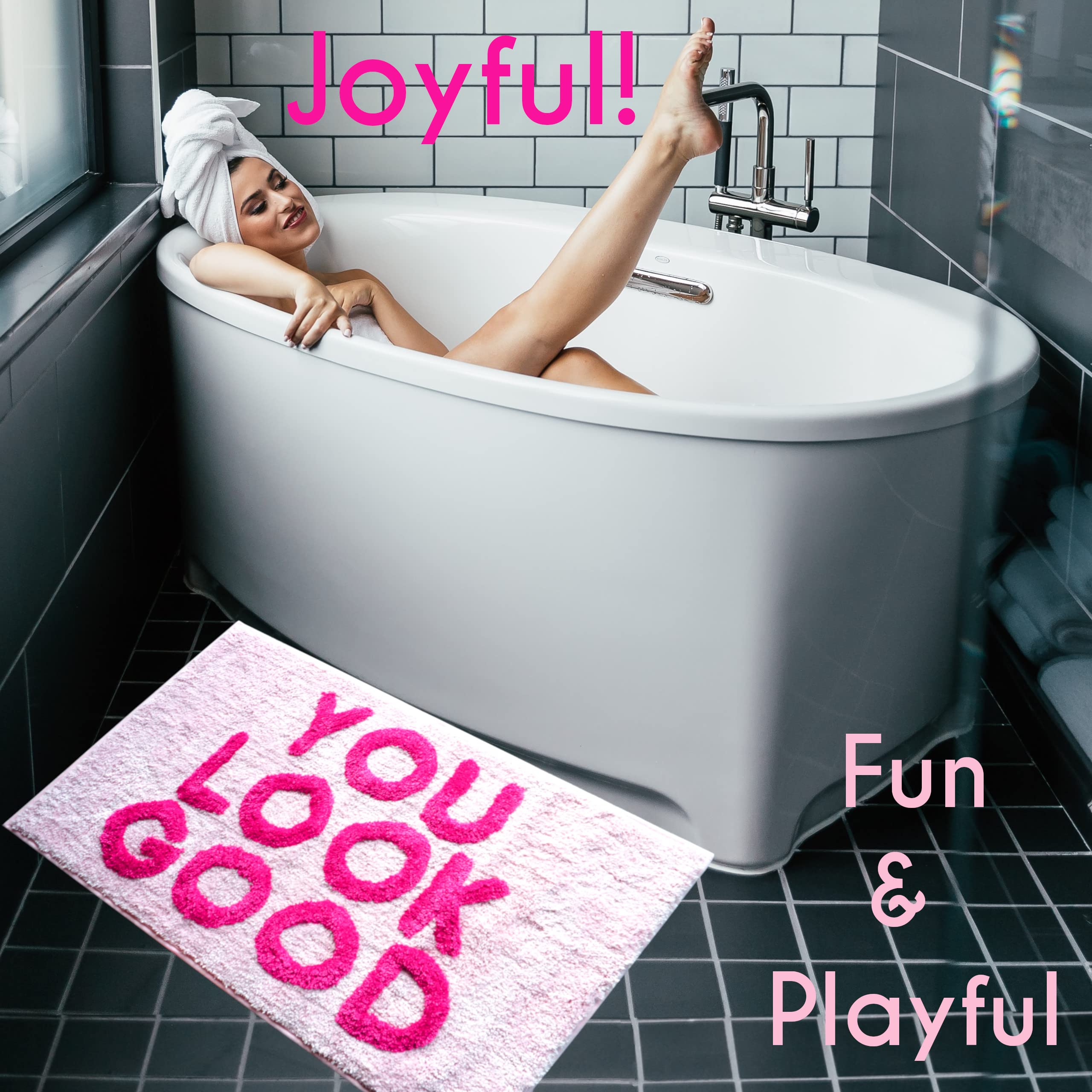 Evovee détail impression "You Look Good", message positif visible