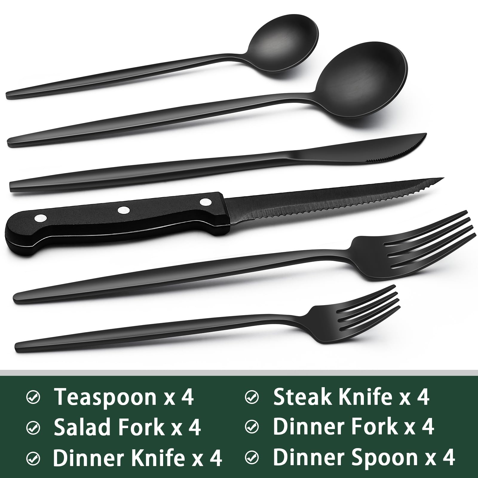 EWFEN couteau à steak gros plan montrant la lame crantée et coupe nette