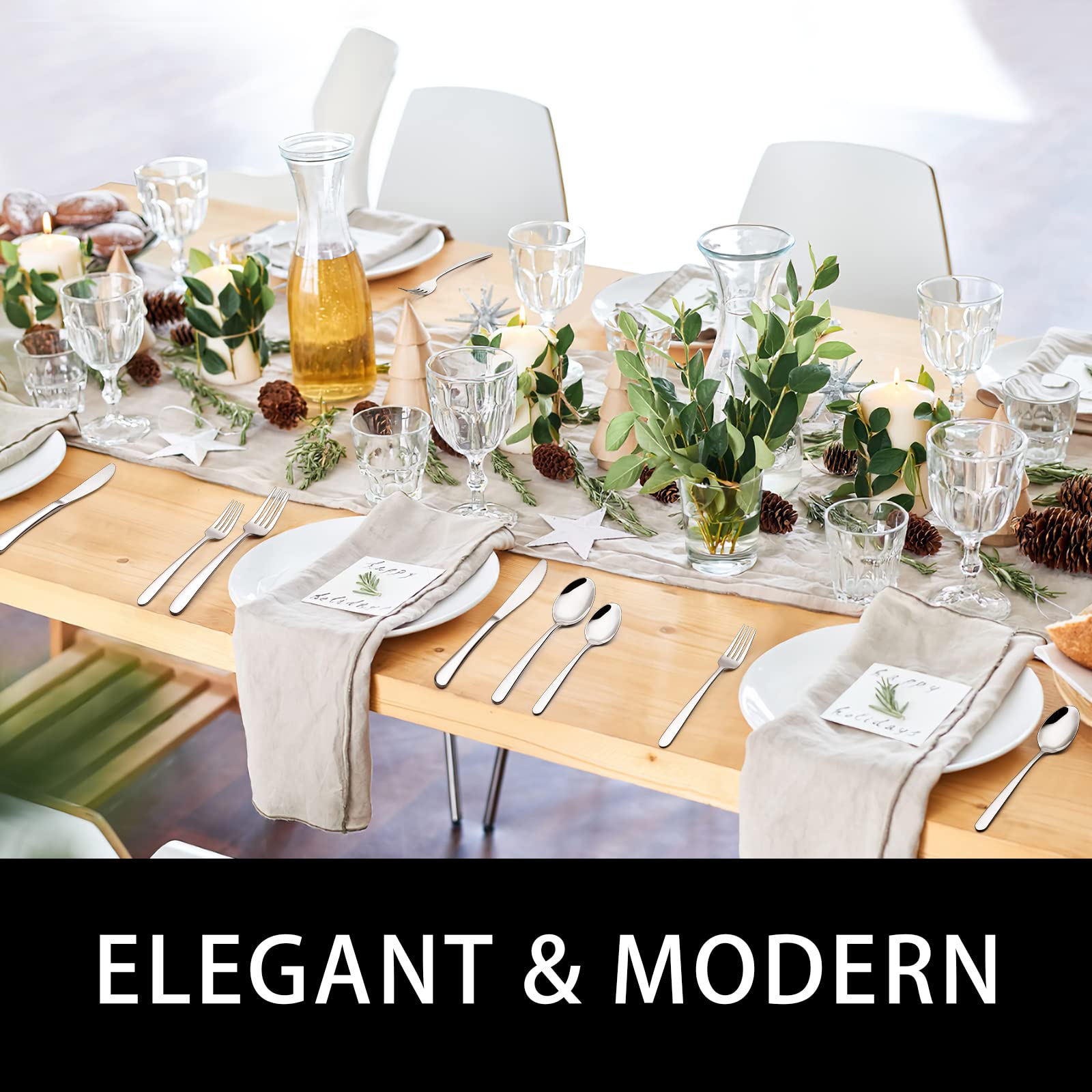EWFEN mise en table conviviale, design sobre adapté maison et restaurant