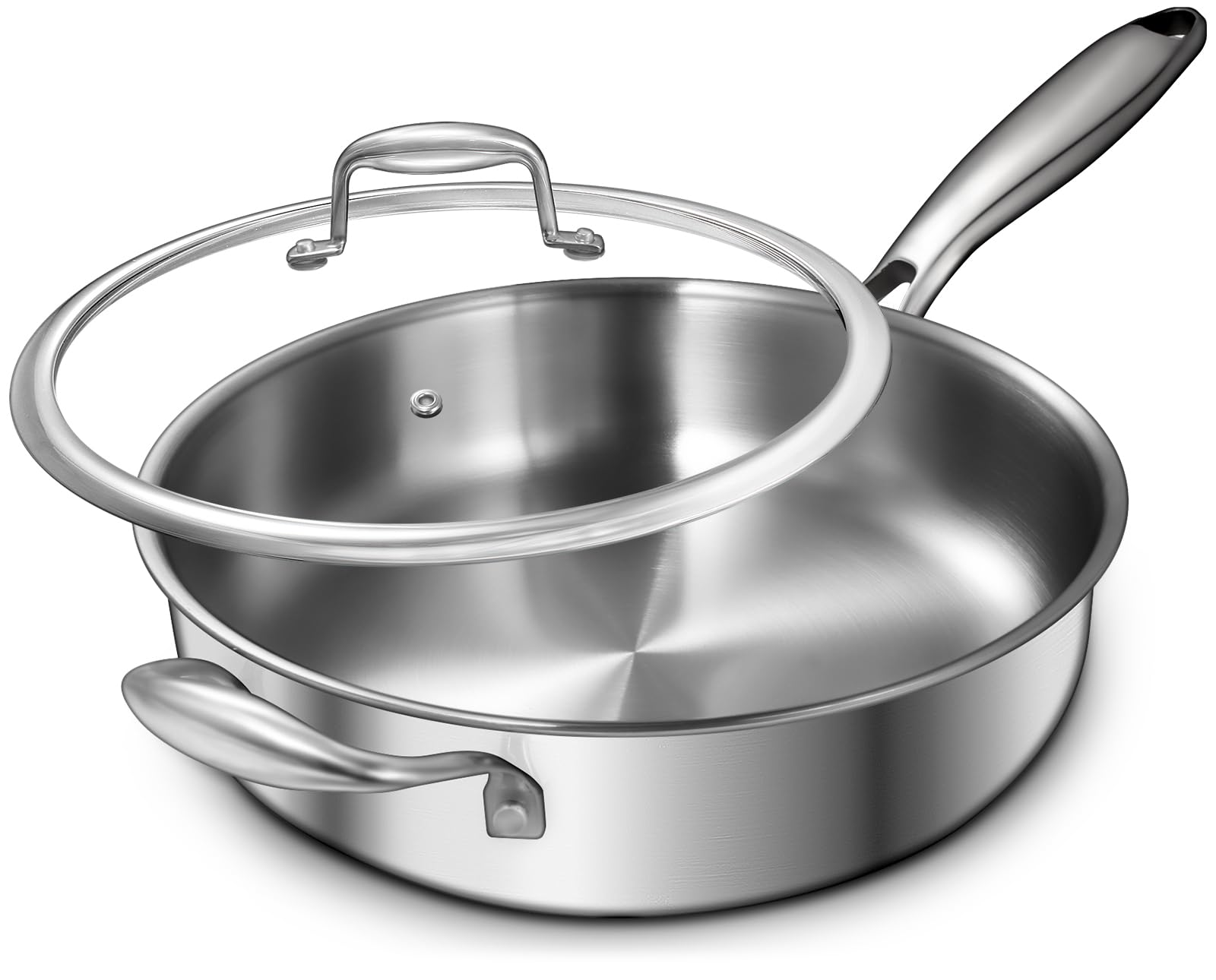 EWFEN poêle 12" emballage frontal montrant la finition miroir et robustesse