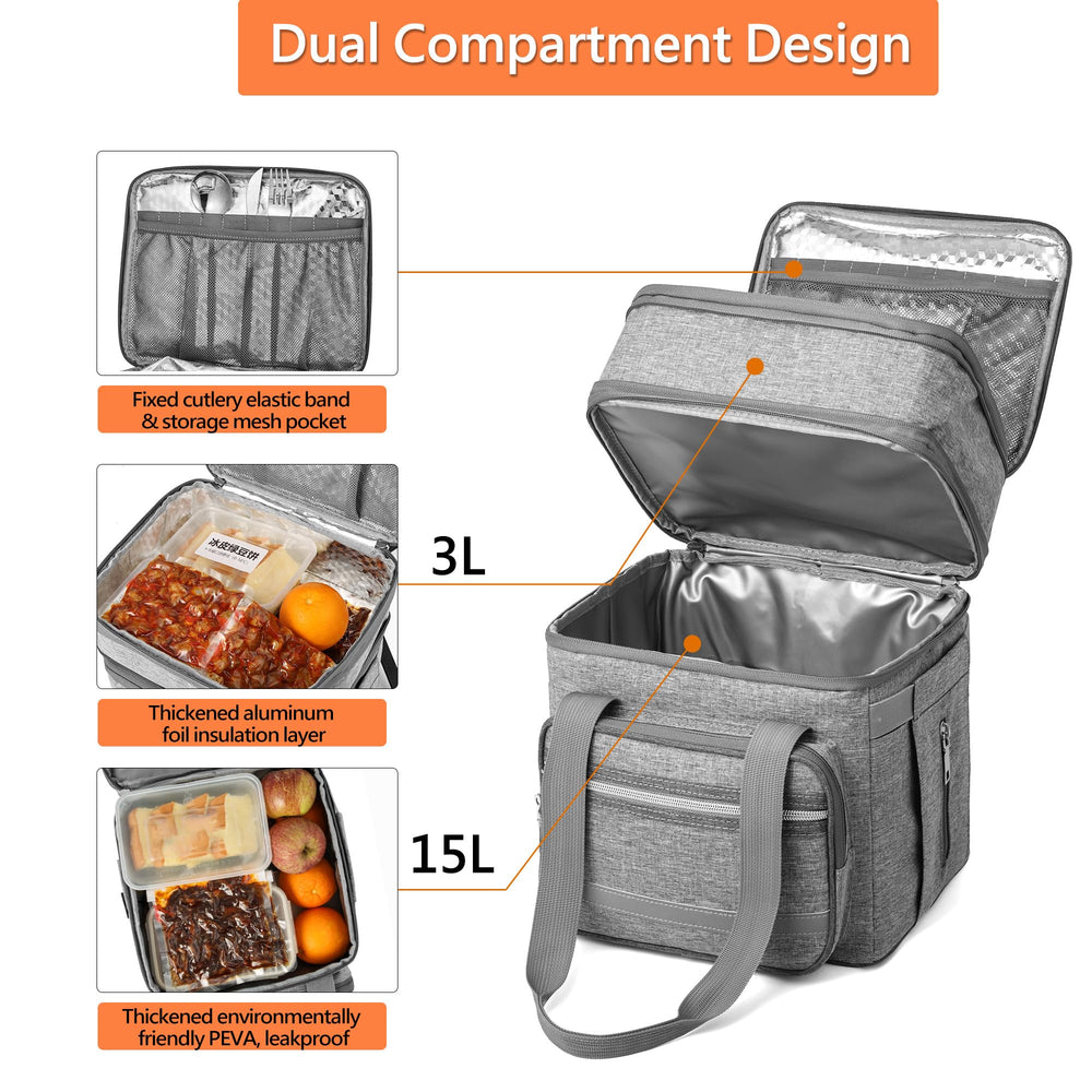 EXLIFBAG lunch box posée sur bureau pour repas organisé au travail