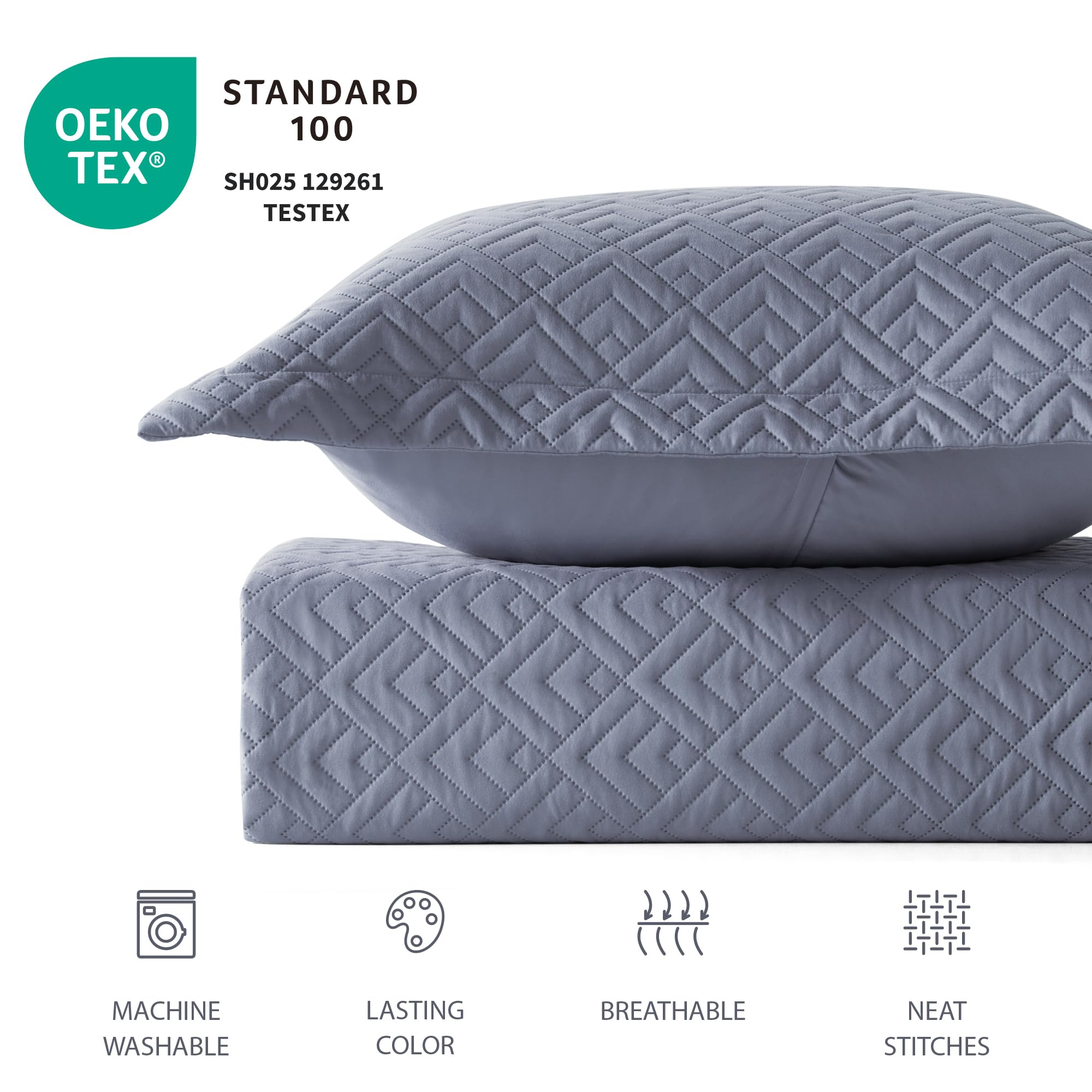 EXQ Home deux taies 20x26 incluses offrant habillage coordonné