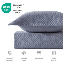 EXQ Home deux taies 20x26 incluses offrant habillage coordonné