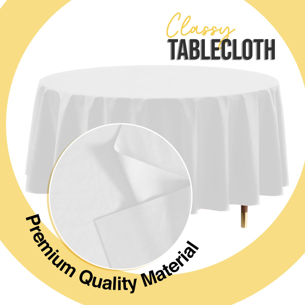 Exquisite nappe en usage sur buffet, facilite le nettoyage après repas