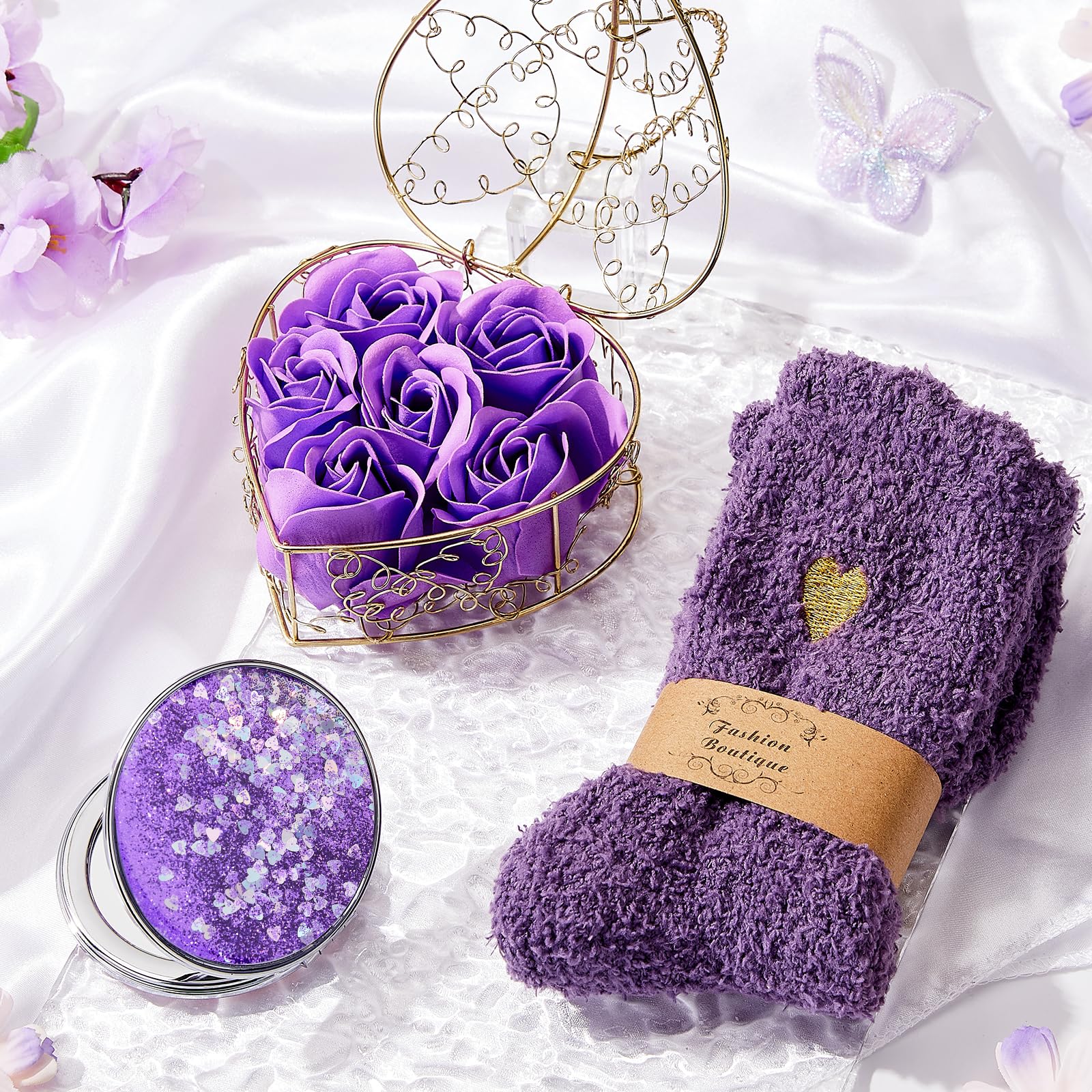 Exun carte violette personnalisable pour message intime et touche personnelle