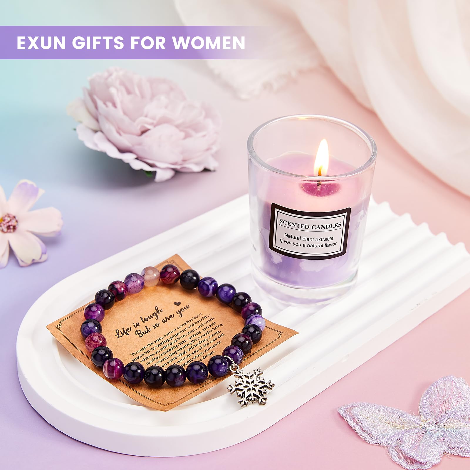 Exun coffret mis en scène comme cadeau prêt à offrir, présentation festive