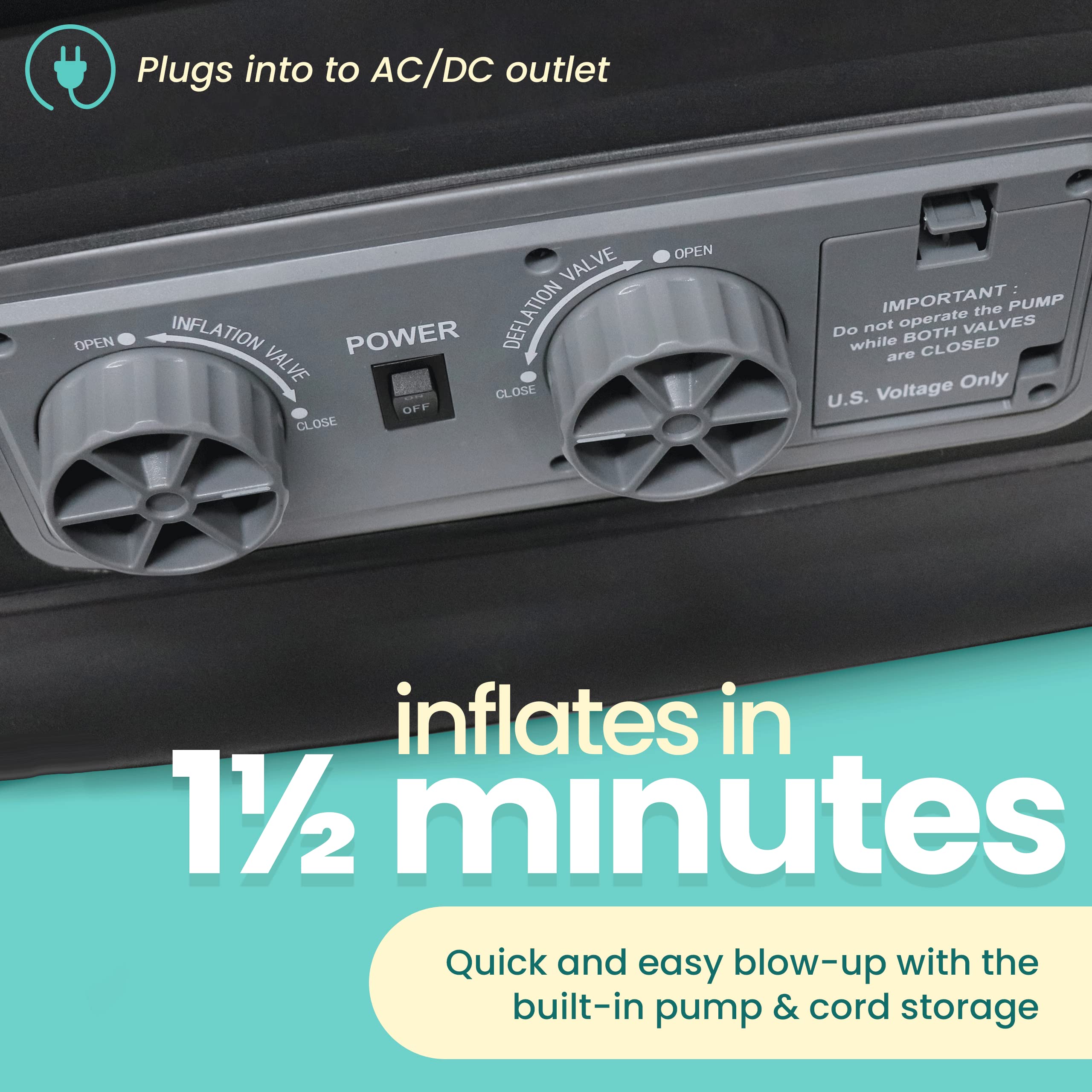 EZ INFLATE triple couche PVC pour durabilité et étanchéité