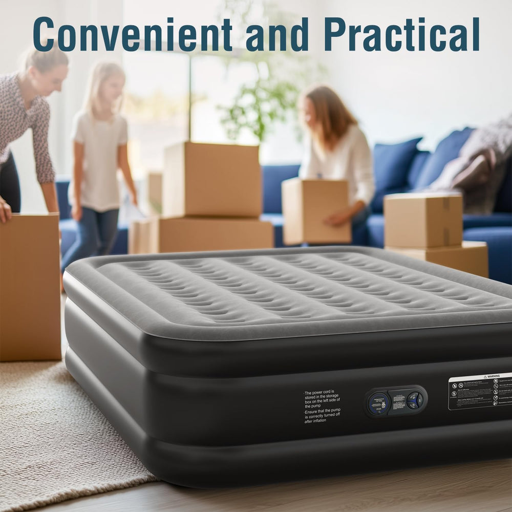 Ezyrest matelas à l'échelle près d'une chaise pour visualiser taille