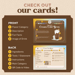 f&m. creations cartes écartées montrant la variété de recettes disponibles