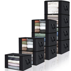 Fab totes face avant montrant l’emballage et gain de rangement