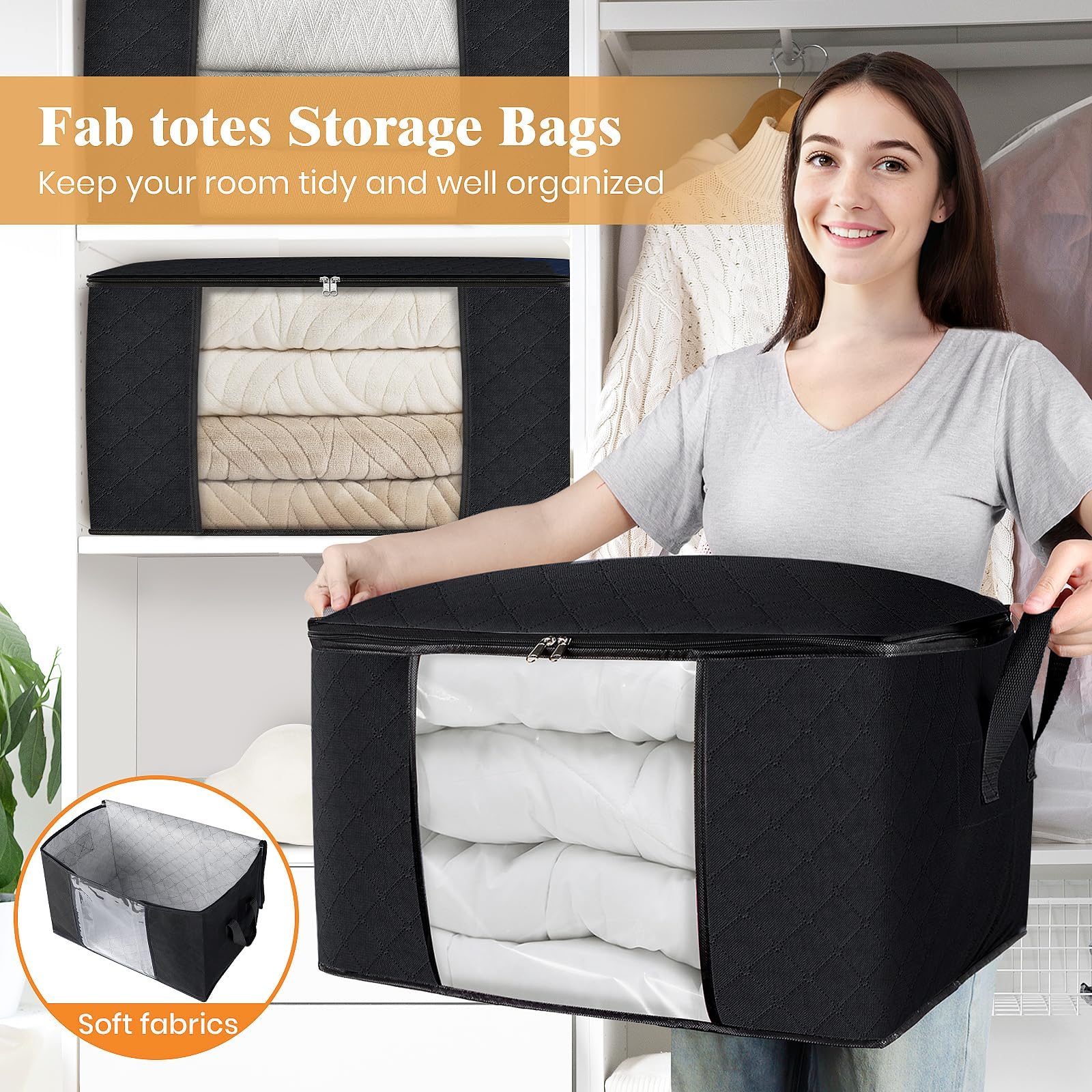 Fab totes fermeture éclair inox pour fermeture sûre et durable