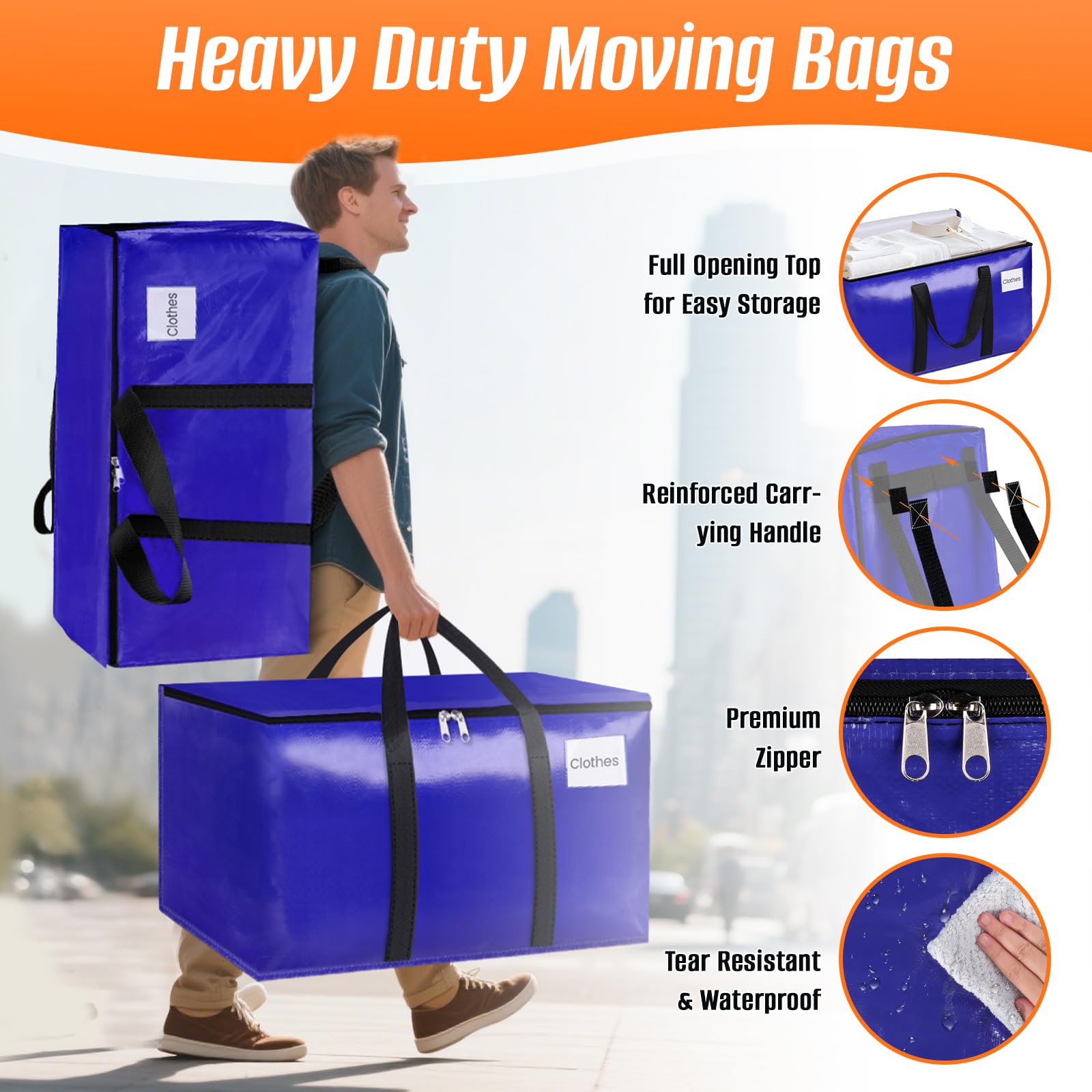 FabSpace sac plié sous le lit montrant gain de place de stockage